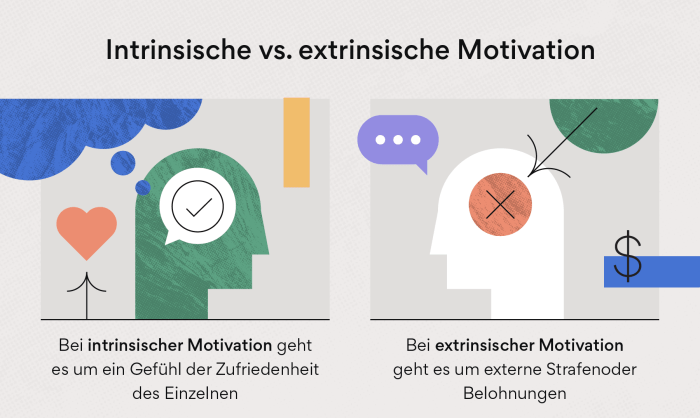 Motivation intrinsische extrinsische unterschied beispiele arten motive nach weiterbildung lernen oder erklärt sowie mitarbeitermotivation psychologische fortbildung psychologie mitarbeiter