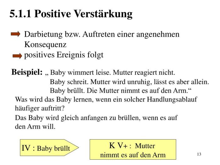 Positive Verstärkung und Verhalten